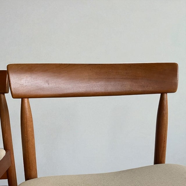 Danish Chairs in Teak with Rounded Backrest attributed to Pe Jorgensen for Farso Mobelfabrik, Denmark, 1960s, Set of 2 For Sale - Image 14 of 17