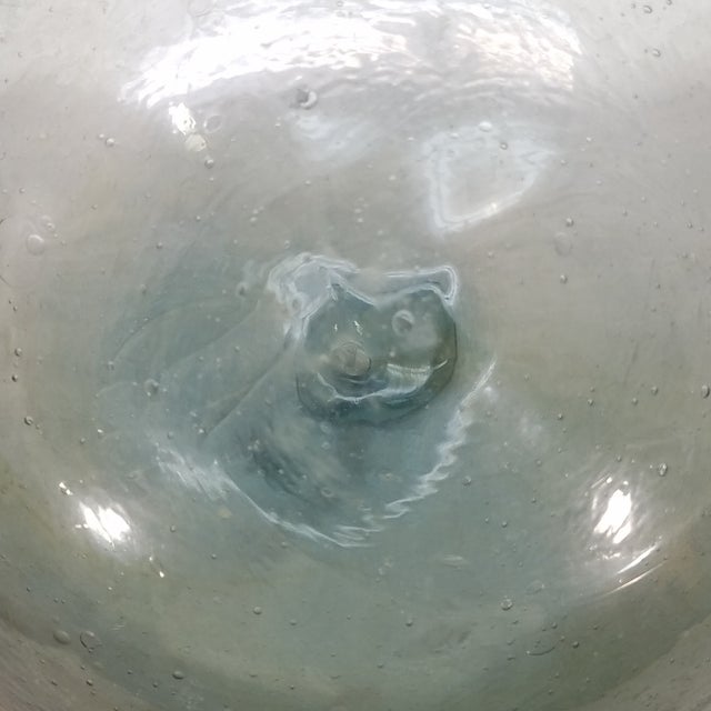 Large Aqua Glass Fishing Float Chairish