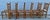 Mid 20th Century Set of 6 Ladder Back Shaker Farm House Chairs With Rush Seats For Sale - Image 9 of 17