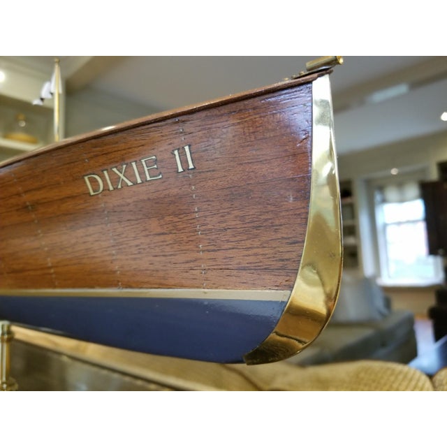 Brown Lannan’s Scale Ship Model of the 1908 Gold Cup Trophy Winner “Dixie Ii” For Sale - Image 8 of 18