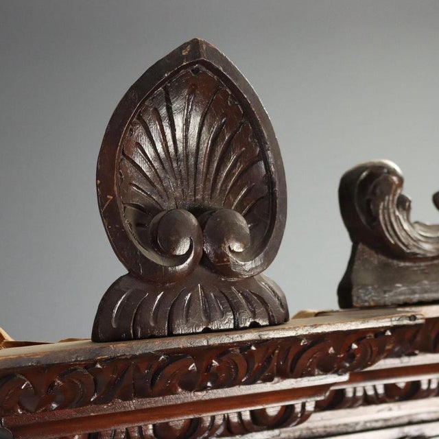 19th Century Neobaroque Walnut Display Cabinet For Sale - Image 11 of 16