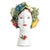 Ceramic Head Vase Sculpture with Vegetables, Ceramiche D'arte Dolfi For Sale - Image 7 of 12