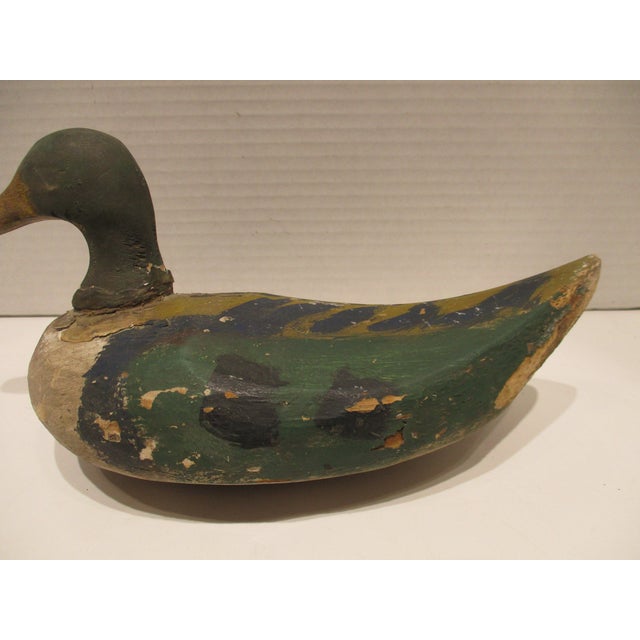 1920s Antique Restle Decoy Company Cork Green Blue and Yellow Duck Decoy Chairish