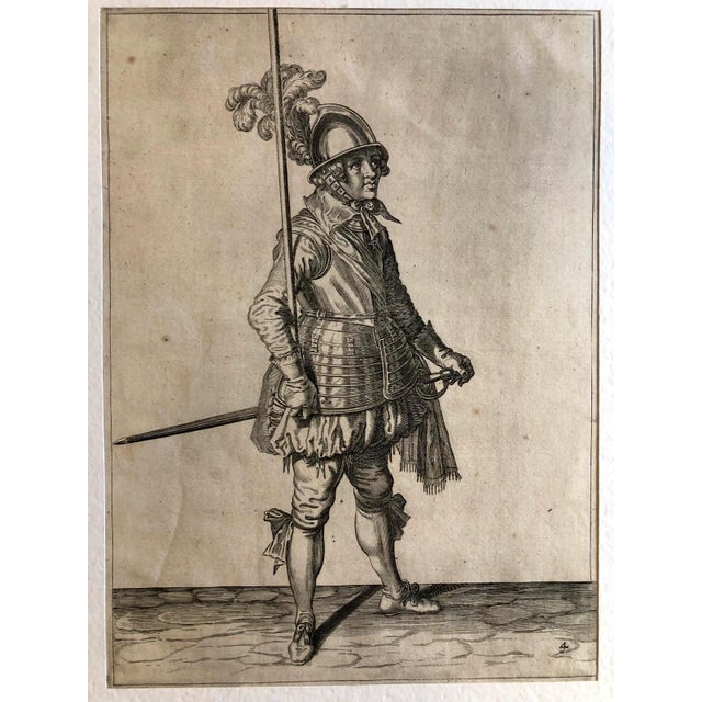 Black Jacob De Ghein, Soldiers with Medieval Weapons, Etchings, 1607, Set of 4 For Sale - Image 8 of 10