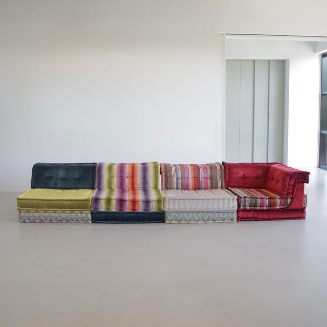 Mah Jong Sofa by Hans Hopfer for Roche Bobois, 1971, Set of 4 For Sale - Image 11 of 11