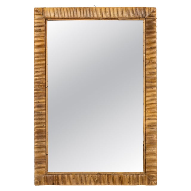 Midcentury Wall Mirror in the style of Vivai Del Sud, Italy, 1970s For Sale - Image 11 of 11