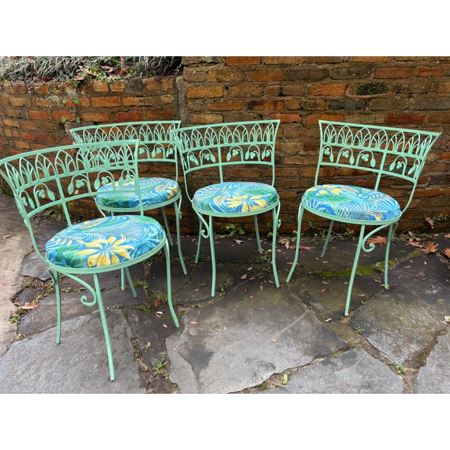 Mid 20th Century Salterini Pool Side Chairs, Set of 4, Attributed For Sale - Image 10 of 12