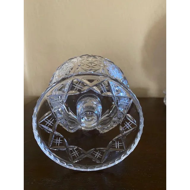 American Antique Elevated Crystal Candy Dish For Sale - Image 3 of 4