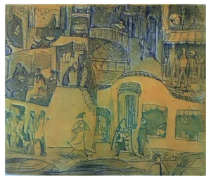 Jekaterina Gryazeva, Morning City, 2000s, Etching