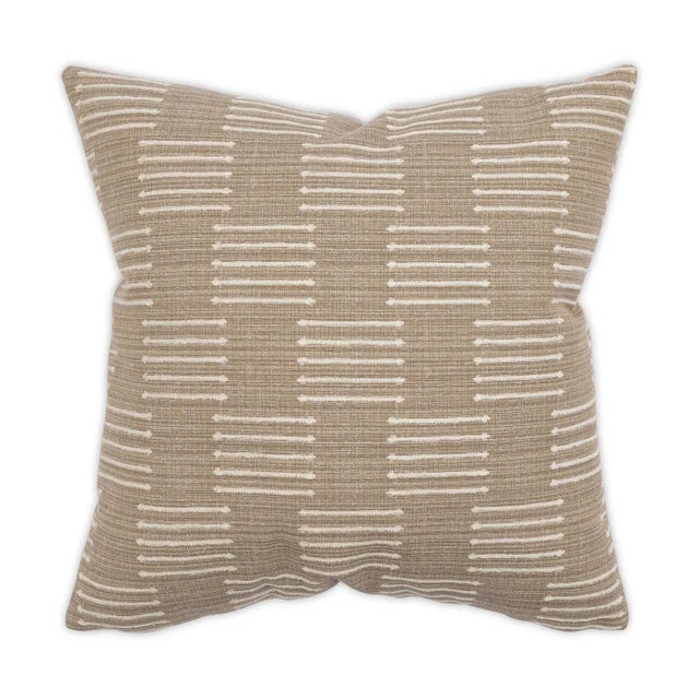 Decorative pillow; knife edge; hidden zipper closure; 90/10 feather/down insert Dry Clean