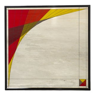 Morphos Framed Mirror by Carmi for Acerbis International, 1980s For Sale