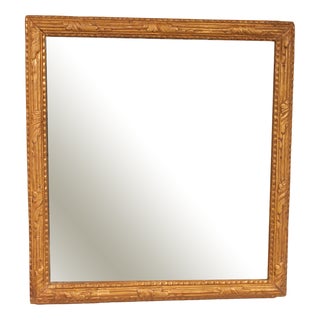 Louis XVI Mirror in Carved and Gilded Wood For Sale