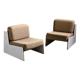 Lounge Chairs attributed to Pierre Guariche for Negroni, 1970s, Set of 2 For Sale