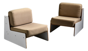 Lounge Chairs attributed to Pierre Guariche for Negroni, 1970s, Set of 2