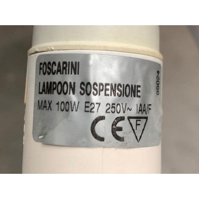 Postmodern Lampoon Sospensione Glass Pendant Lamp by Aldo Cibic for Foscarini For Sale - Image 15 of 18