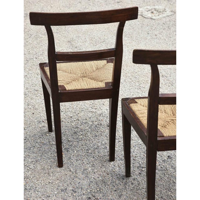 Mid-19th Century Walnut Chairs with Straw Seats For Sale - Image 11 of 18