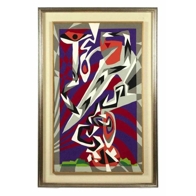Modern Leo Guida, Metamorphosis, Oil Painting, 1975 For Sale - Image 3 of 4