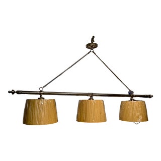 2000s Visual Comfort Pool Table/ Three Light Pendant Light For Sale
