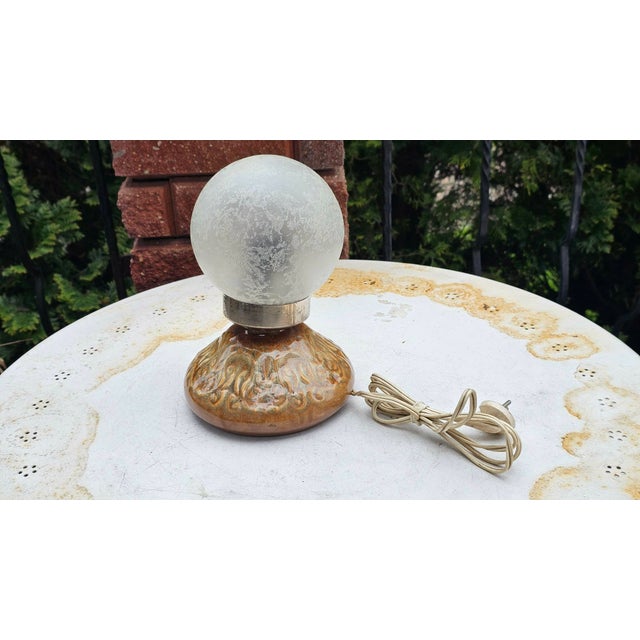 Brown Lamp from Wieliczka, 1970s For Sale - Image 8 of 8