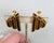 Mid-Century Modern Vintage 1960s Signed Napier Modernist Goldtone Clip Earrings-2 Pieces For Sale - Image 3 of 7