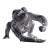 Patrick Mavros Solid Sterling Silver Silverback Gorilla With Baby Sculpture For Sale