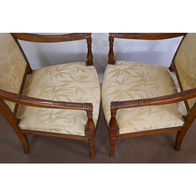 Set of Antique Mahogany & Upholstery Armchairs For Sale - Image 11 of 18