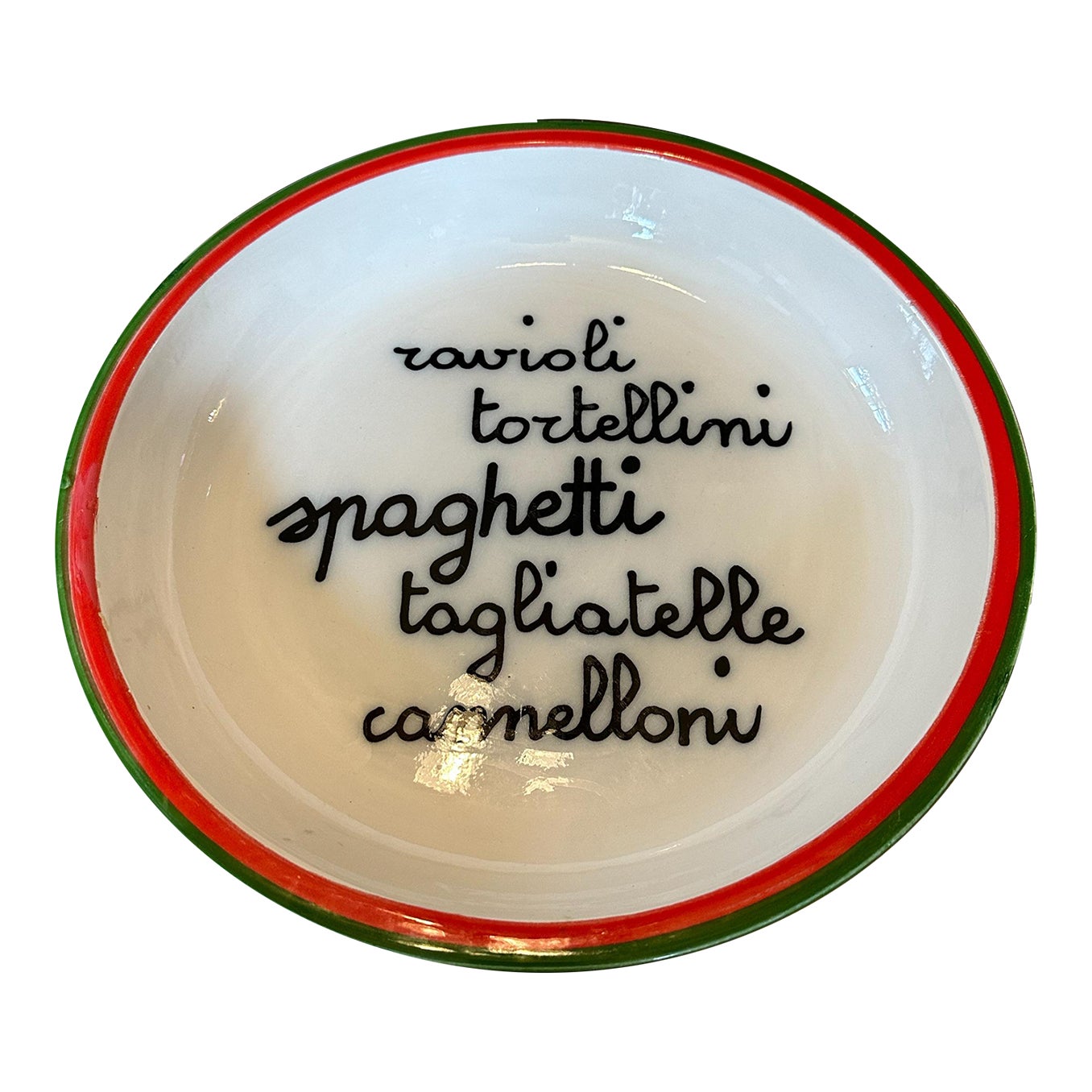 Vintage Baldelli Large Ceramic Pasta Bowl, Made in Italy Chairish