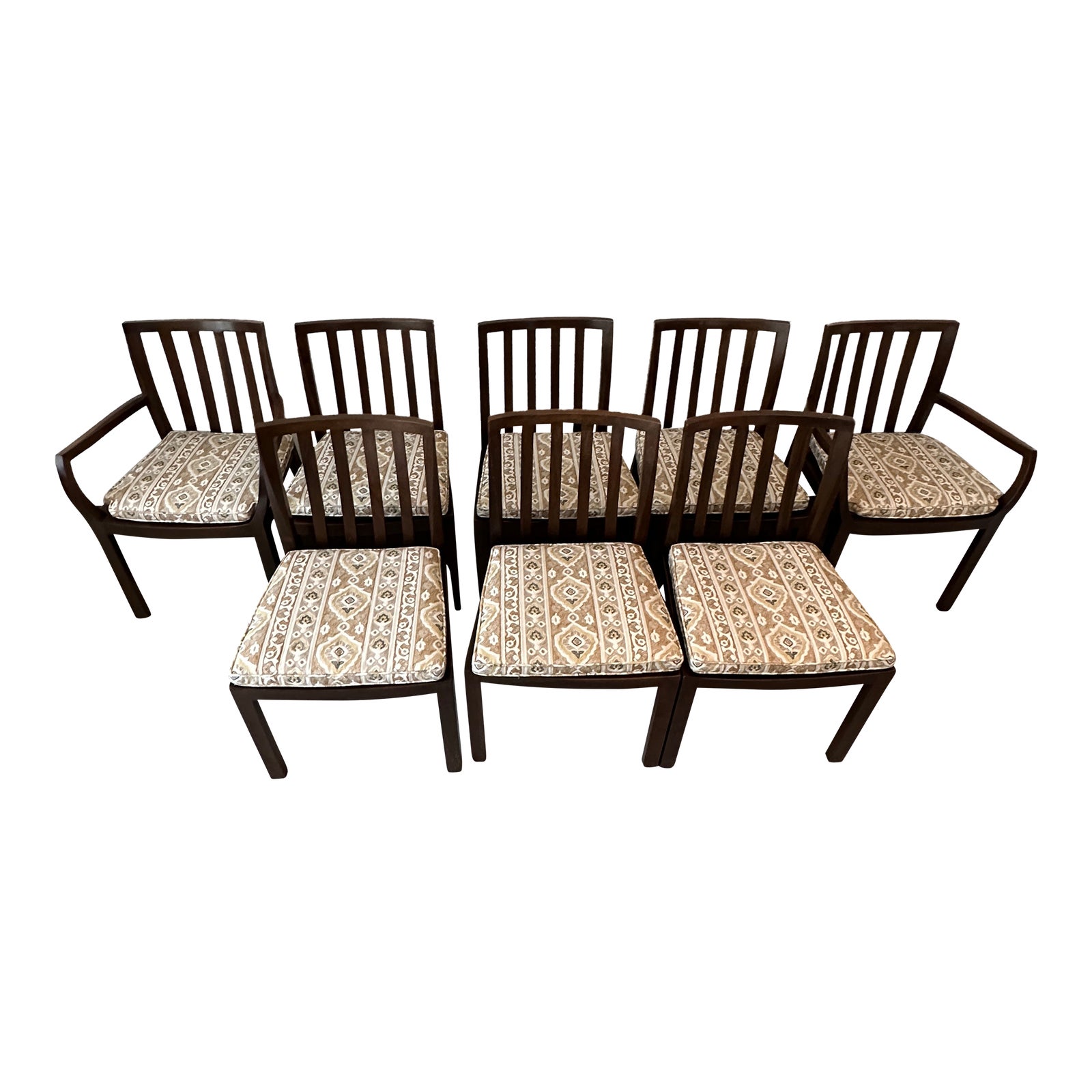 Set of 8 Vintage Baker Dining Chairs Chairish