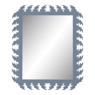 Fleur Home Audubon Rectangle Mirror in Bachelor Blue, 33x43 For Sale