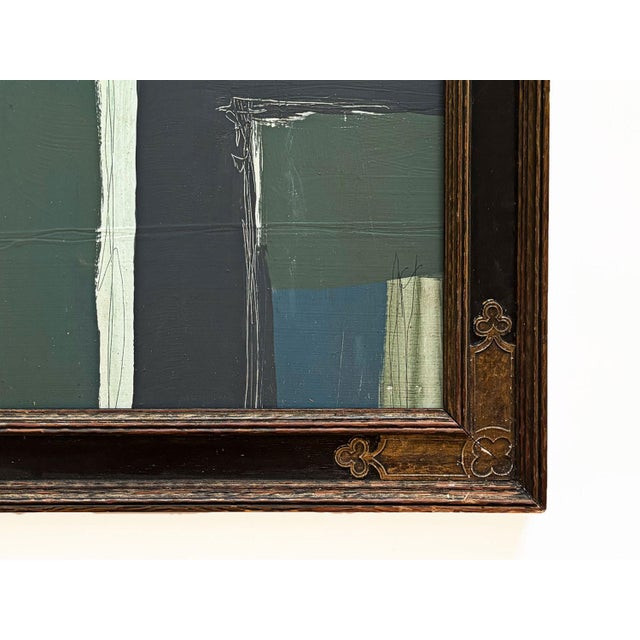 “Natures Harmony" Abstract Art in Antique Frame, Transitional Living Room Art by JTS For Sale In Minneapolis - Image 6 of 10