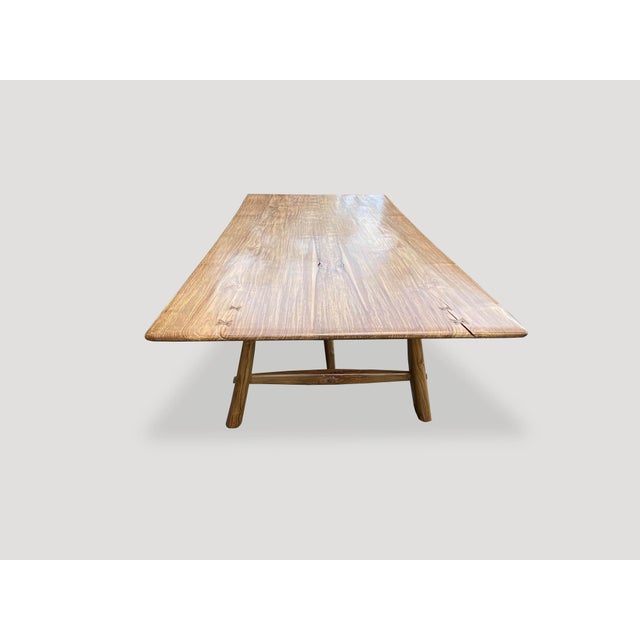 Andrianna Shamaris Midcentury Couture Teak Wood Dining Table For Sale - Image 4 of 18