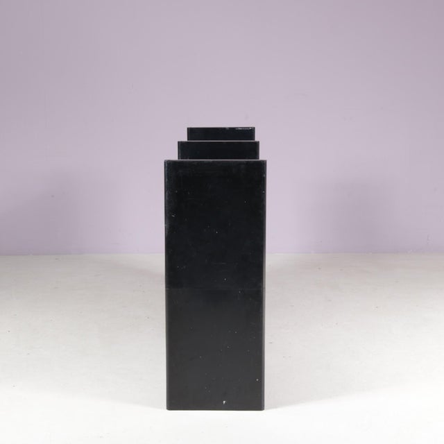 Black Low Black Plastic Model Multiplo Cabinet by Guzzini for Kastilia, Italy, 1970s For Sale - Image 8 of 14