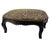 18th Century Late 18th Century French Carved Wood Footstool With Scalamandré Cheetah Velvet For Sale - Image 5 of 8