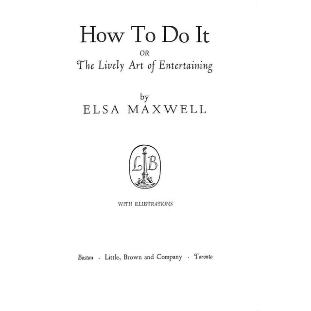 Traditional "How to Do It or the Lively Art of Entertaining" 1957 Maxwell, Elsa For Sale - Image 3 of 10