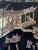 Vintage Chinese Coromandel Black Lacquer 8-Panel Folding Screen With Gilt Court Scenes For Sale In Miami - Image 6 of 7