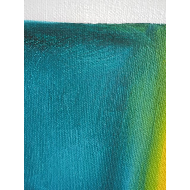 Wood Large 1970s Mid-Century Color Field Abstract Painting by John David Rigsby For Sale - Image 7 of 10