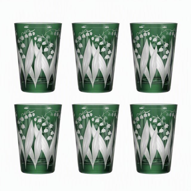 Artel ARTEL Lily of the Valley Tumbler in Sage, Set of 6 For Sale - Image 4 of 4
