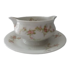 Early 1900s Theodore Haviland Limoges Gravy Boat, France