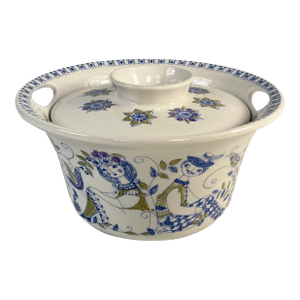 1970s Figgjo "Lotte" Casserole Dish With Lid, Norwegian Design