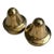 Vintage Brass Salt & Pepper Shakers – Mid-Century Modern Minimalist Tableware (Set of 2) For Sale