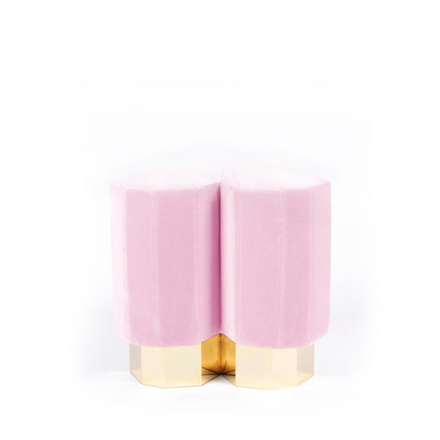 Mustard Queen Heart Stools by Royal Stranger, Set of 4 For Sale - Image 16 of 18