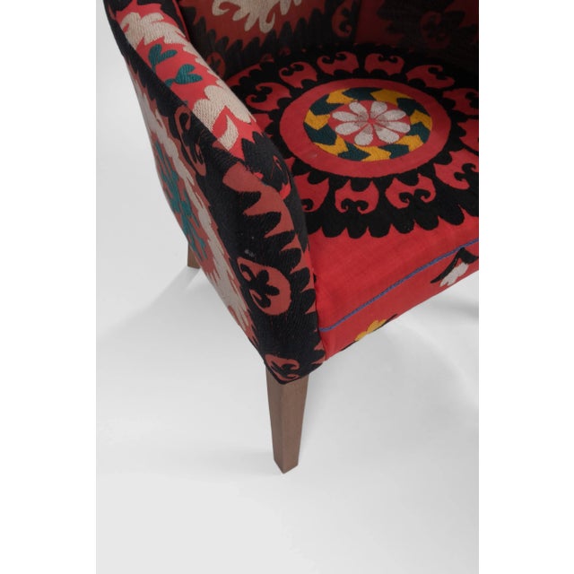 Suzani Armchair - Ethnic Bergere For Sale - Image 10 of 13