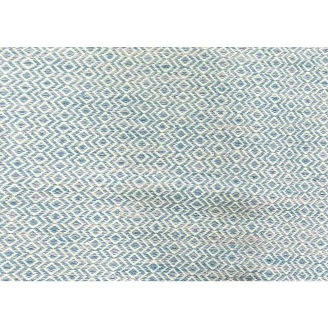Modern Beige Blue flat weave wool runner by Doris Leslie Blau Size: 2'5" × 30'0" (73 × 914 cm). This Modern Flat Weave...