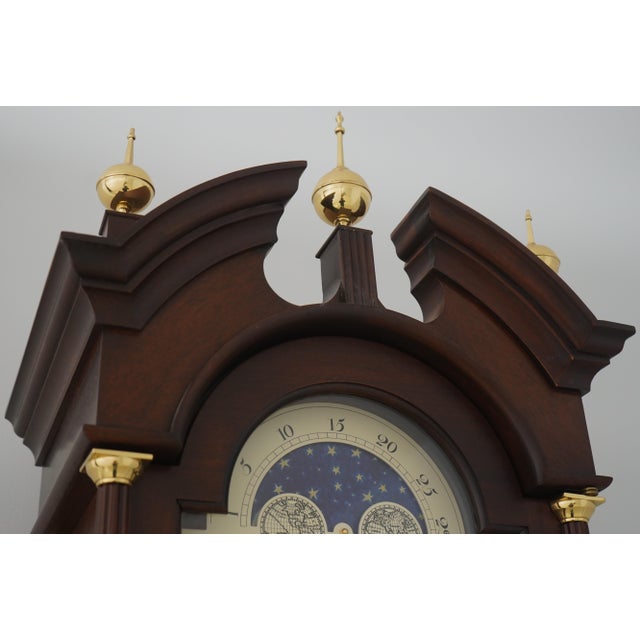 Stickley Colonial Williamsburg Wa-730 Mahogany Grandfather Clock For Sale - Image 9 of 18