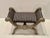 Metal Anglo Indian Silver Wrapped Intricately Designed Clad Metal Bench For Sale - Image 7 of 12