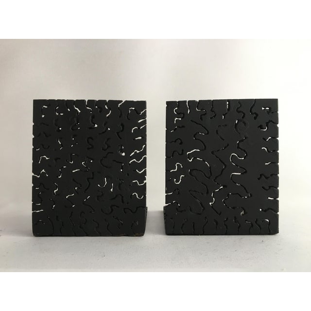 Metal 1970s Folk Art Metal Bookends - a Pair For Sale - Image 7 of 13