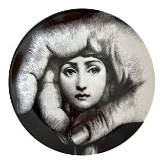 Vintage 1998 Piero Fornasetti Display Plate, Barney's New York Collection For Sale
