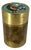 Art Deco Cylindrical Brass Cigarette Case, 1920s For Sale