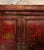 Red Large Chinoiserie Red Lacquered Cabinet or Armoire With Gilt Accents For Sale - Image 8 of 12