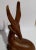 Brown 1960s Wood Deer Figurine For Sale - Image 8 of 9